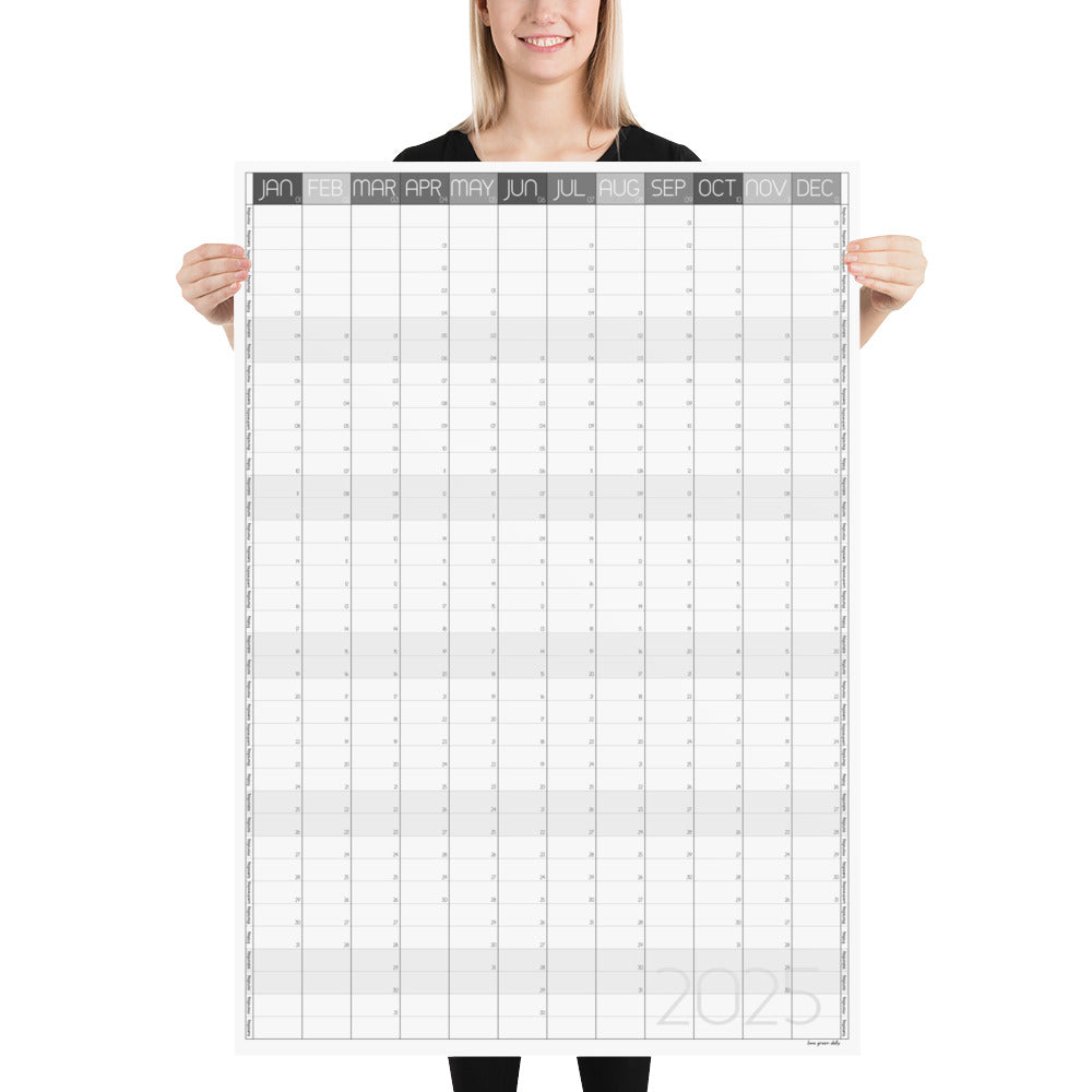 Giant 2025 Vertical Wall Calendar