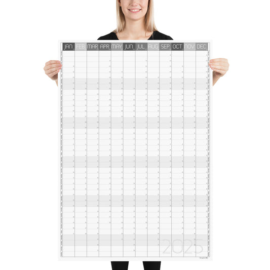 Giant 2025 Vertical Wall Calendar