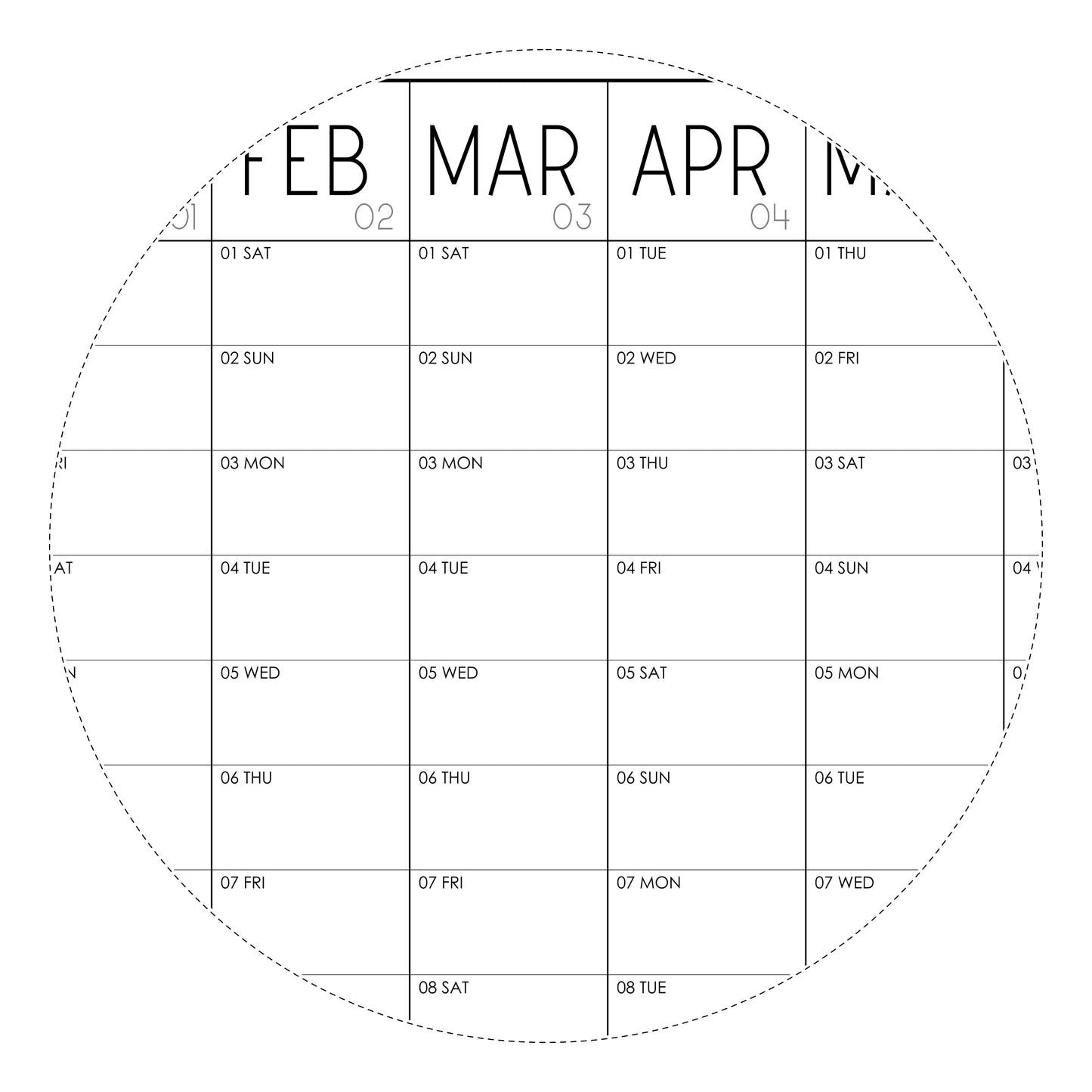 Giant 2025 Vertical Wall Planner