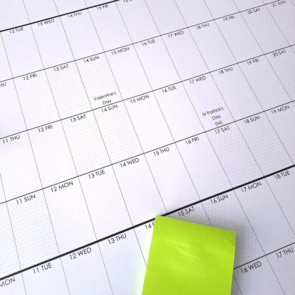 Academic Wall planner 2026 to 2027, School Year Plan, A0 & A1
