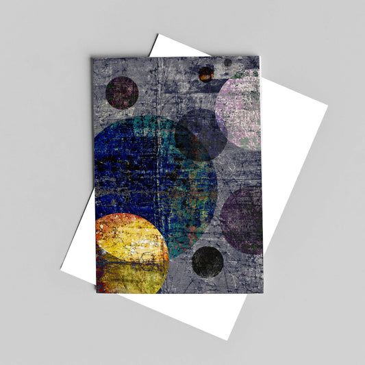 Resist Planets Greeting Card