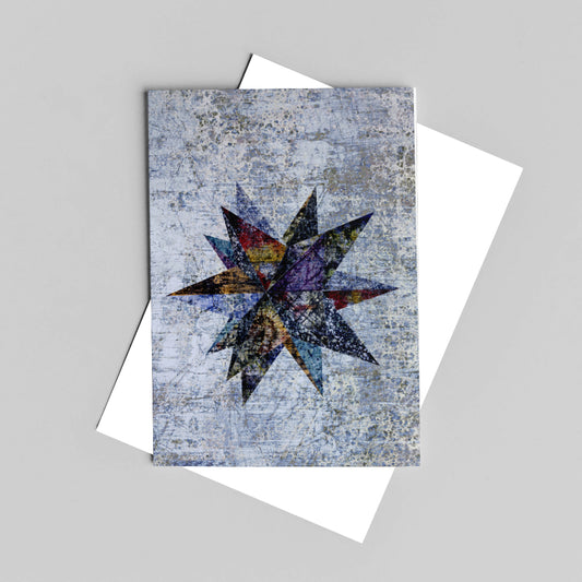Resist Star Greeting Card