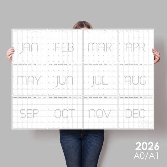 Giant Whole Year Planner 2026, A0 planner