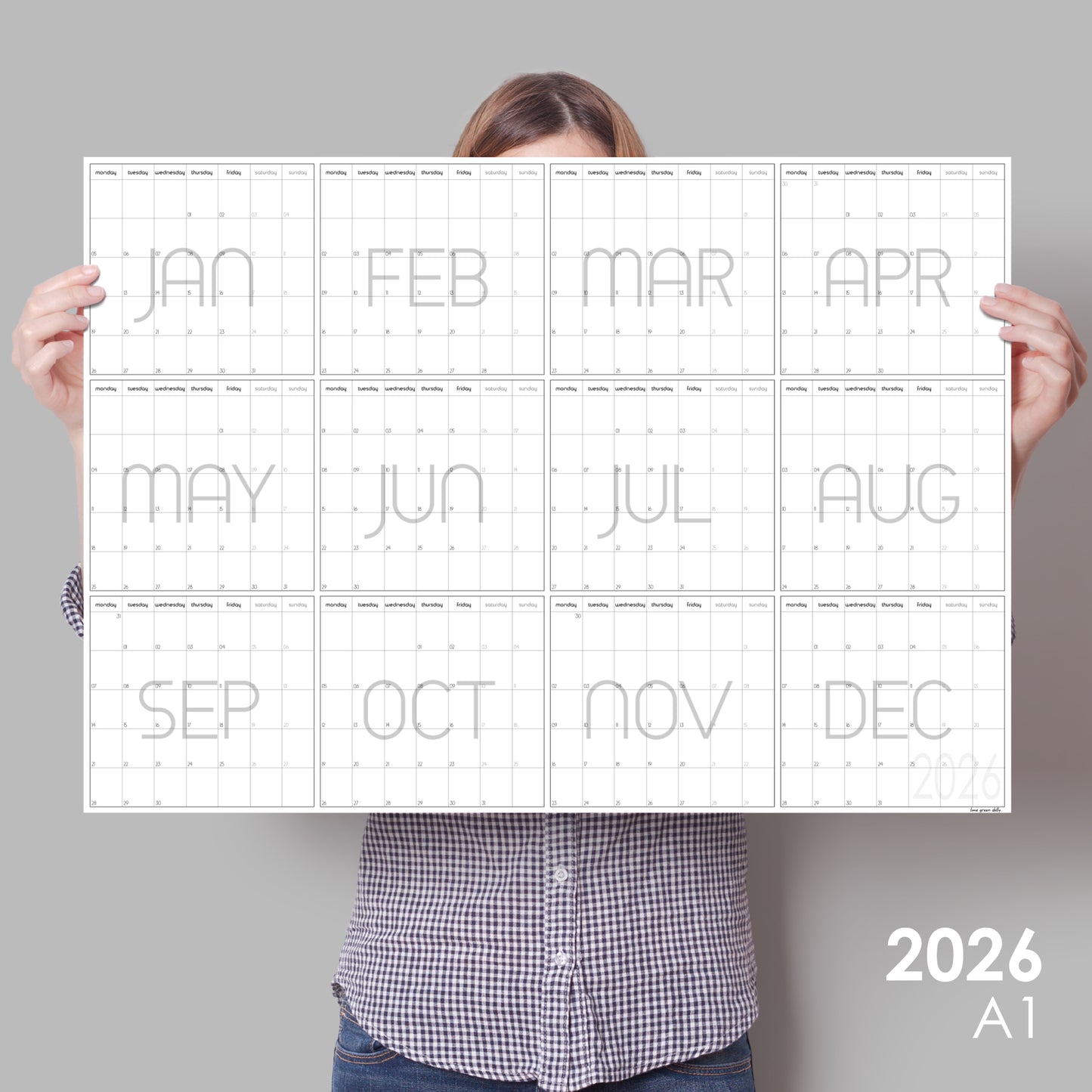 Giant Whole Year Planner 2026, A0 planner