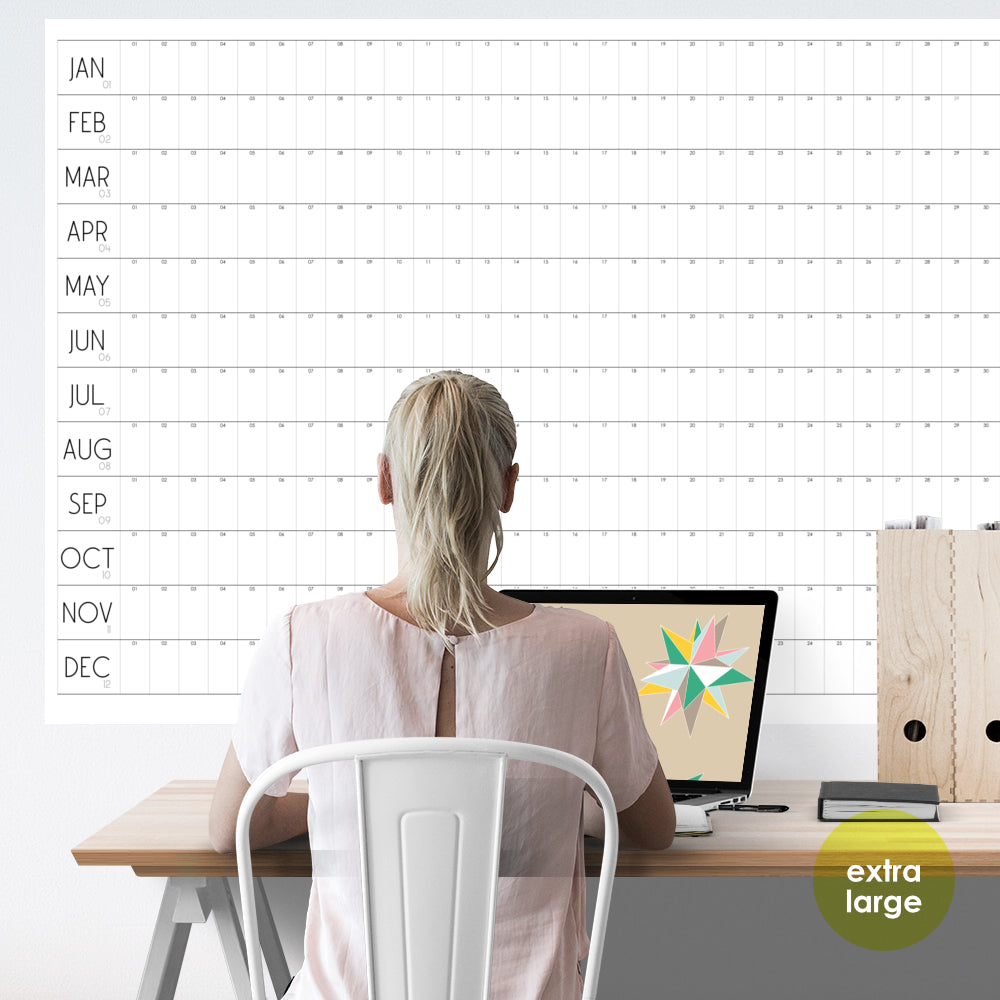 Giant Wall Calendar 2027, Minimalist wall calendar, A0 and A1
