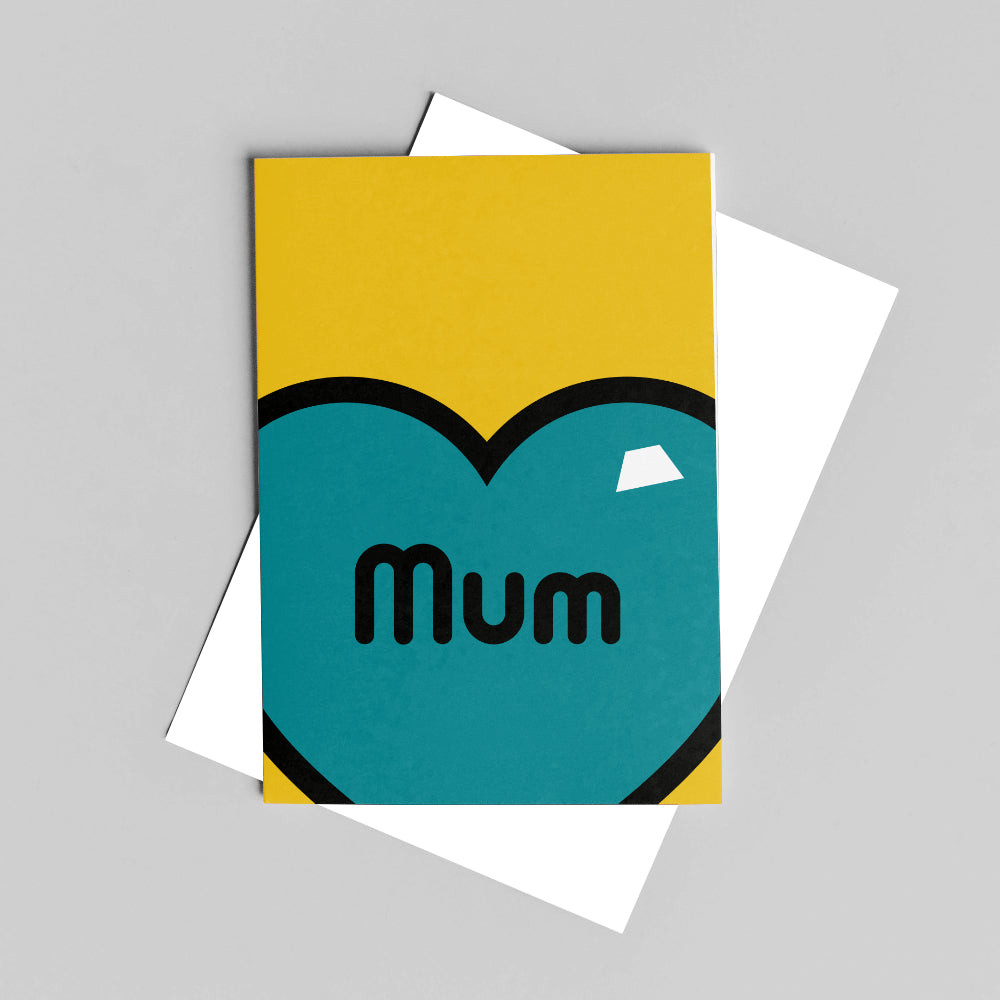 Mum Greeting Card, Juicy Yellow