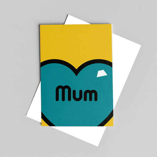 Mum Greeting Card, Juicy Yellow