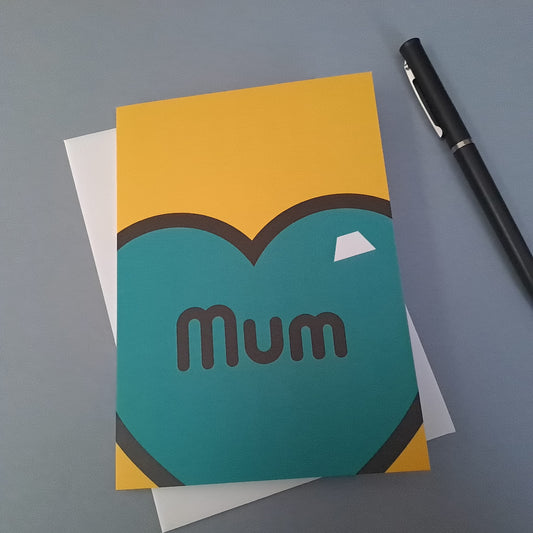 Mum Greeting Card, Juicy Yellow