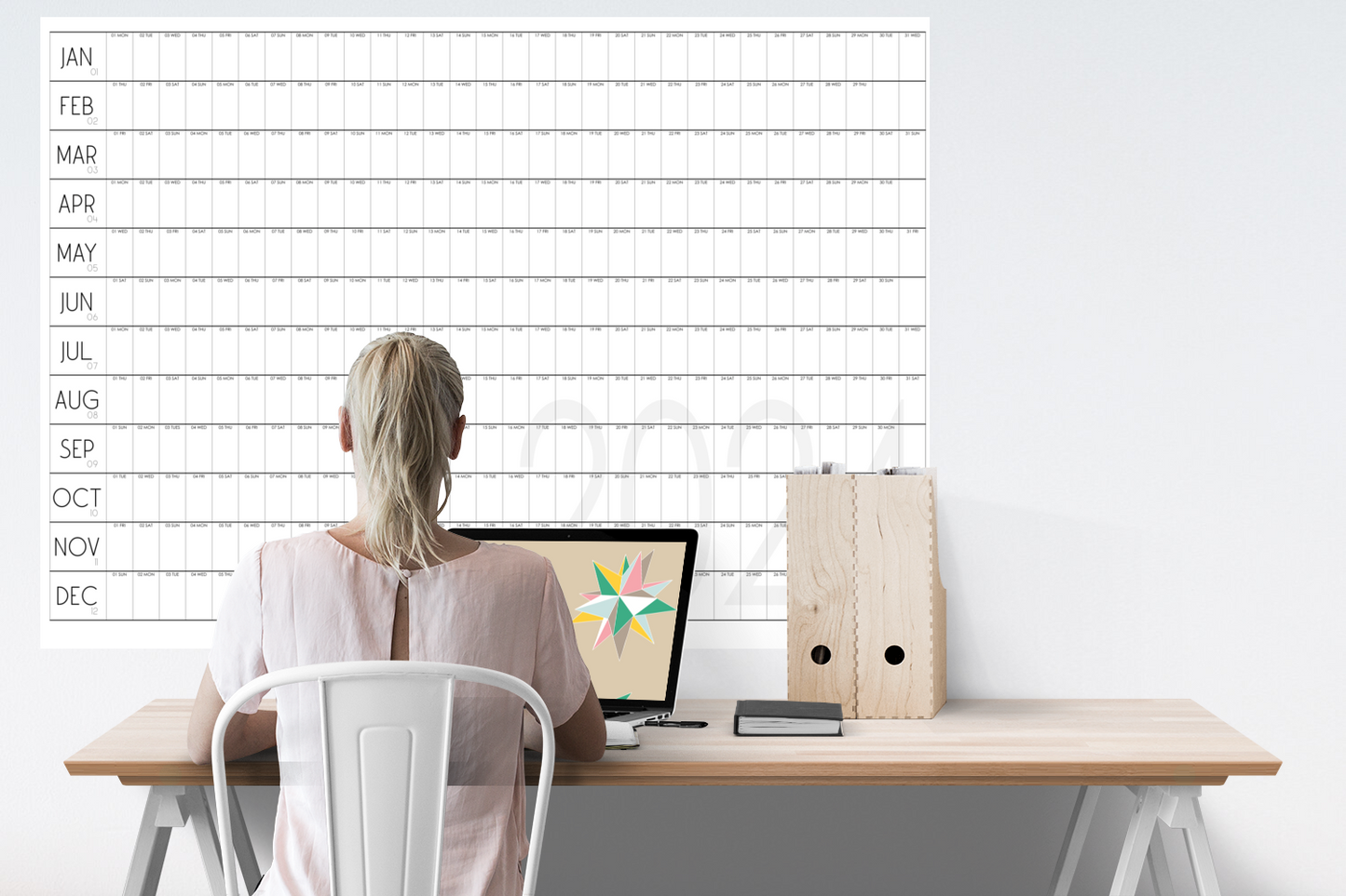 Giant Wall Calendar 2029 | A0 & A1 | DECO