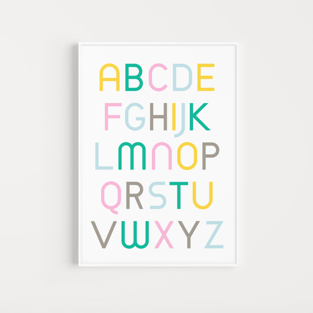 Pastel Numbers and Alphabets