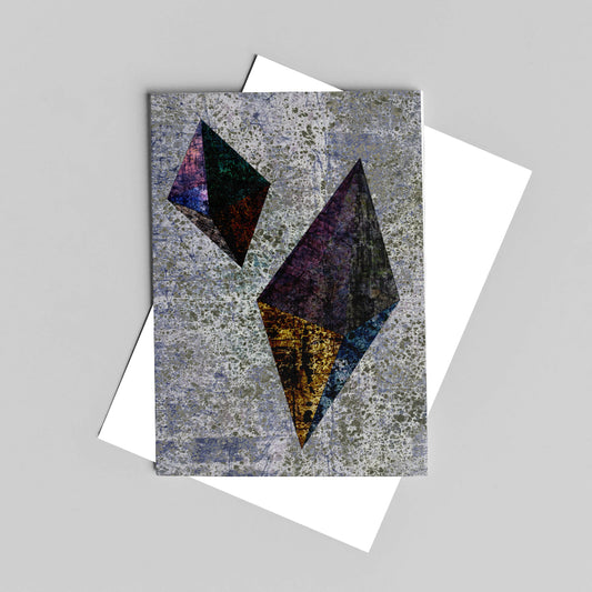 Resist Diamonds Greeting Card