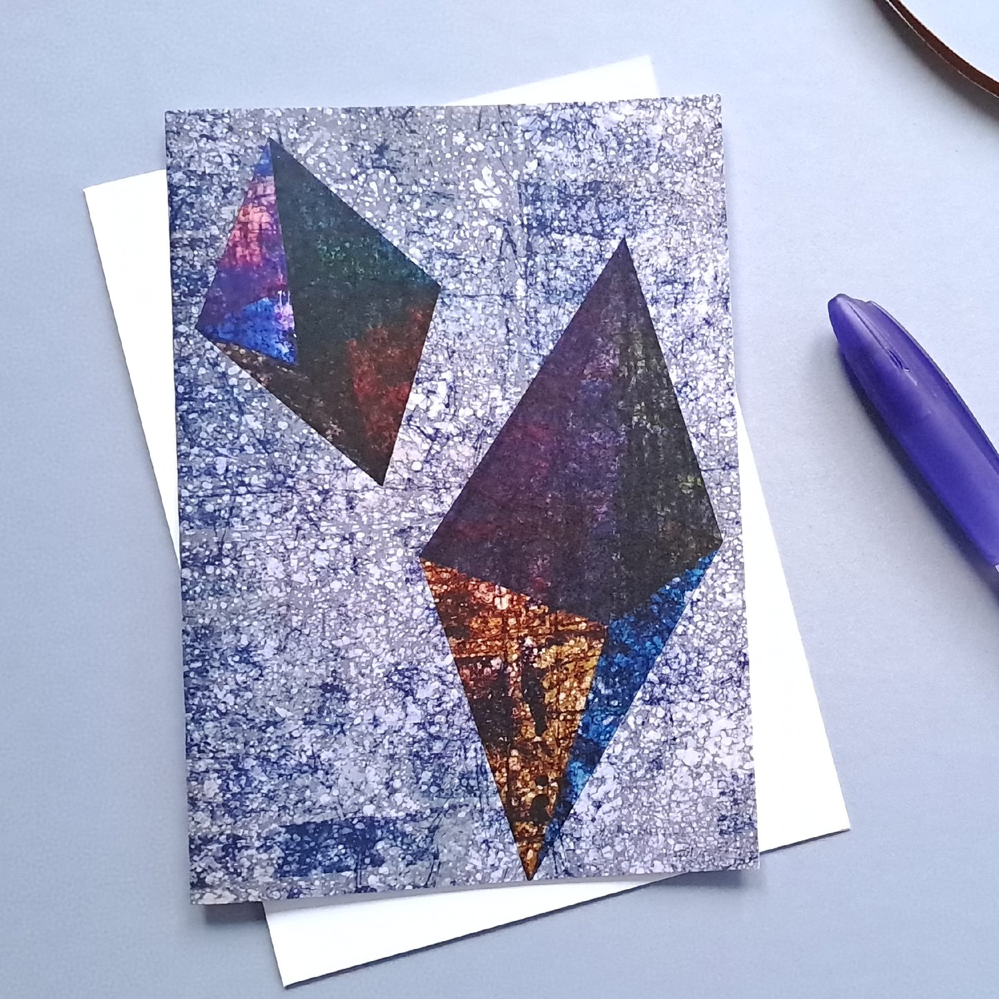 Resist Diamonds Greeting Card