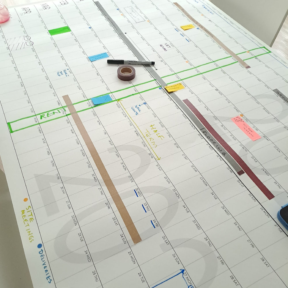 2027 Giant Wall Planner & Project Calendar – A0 & A1