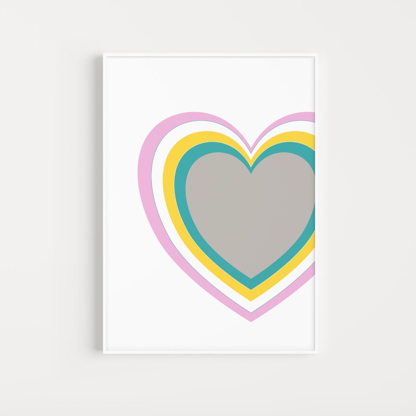 Minimalist Wall Art, Heart print