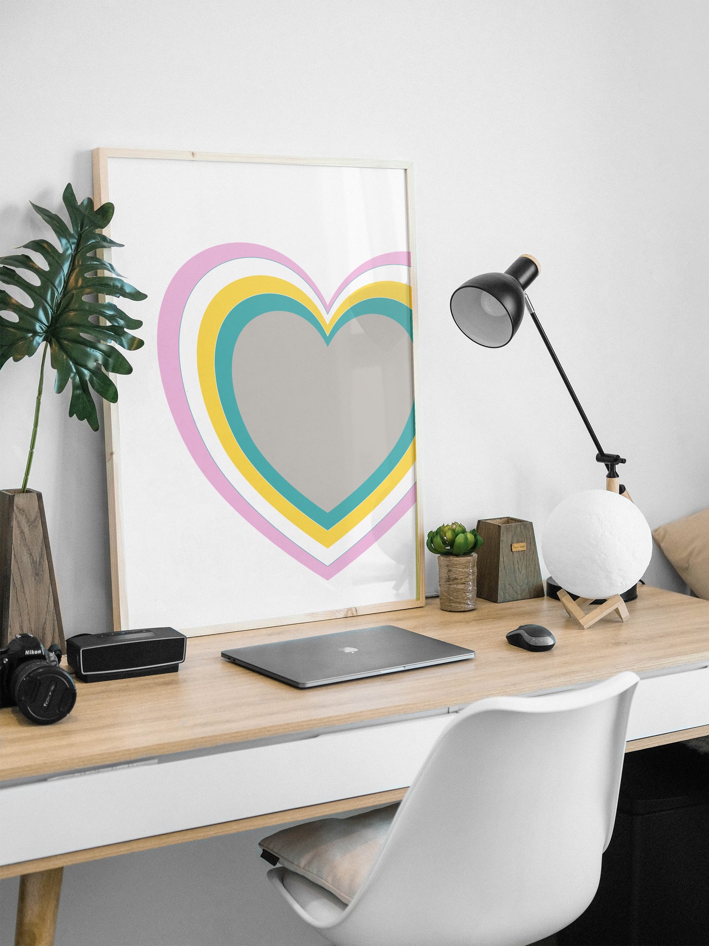 Minimalist Wall Art, Heart print