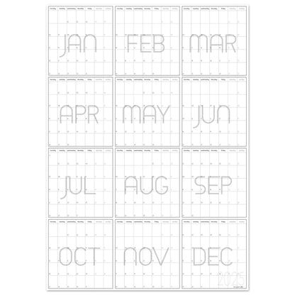 2025 wall planner