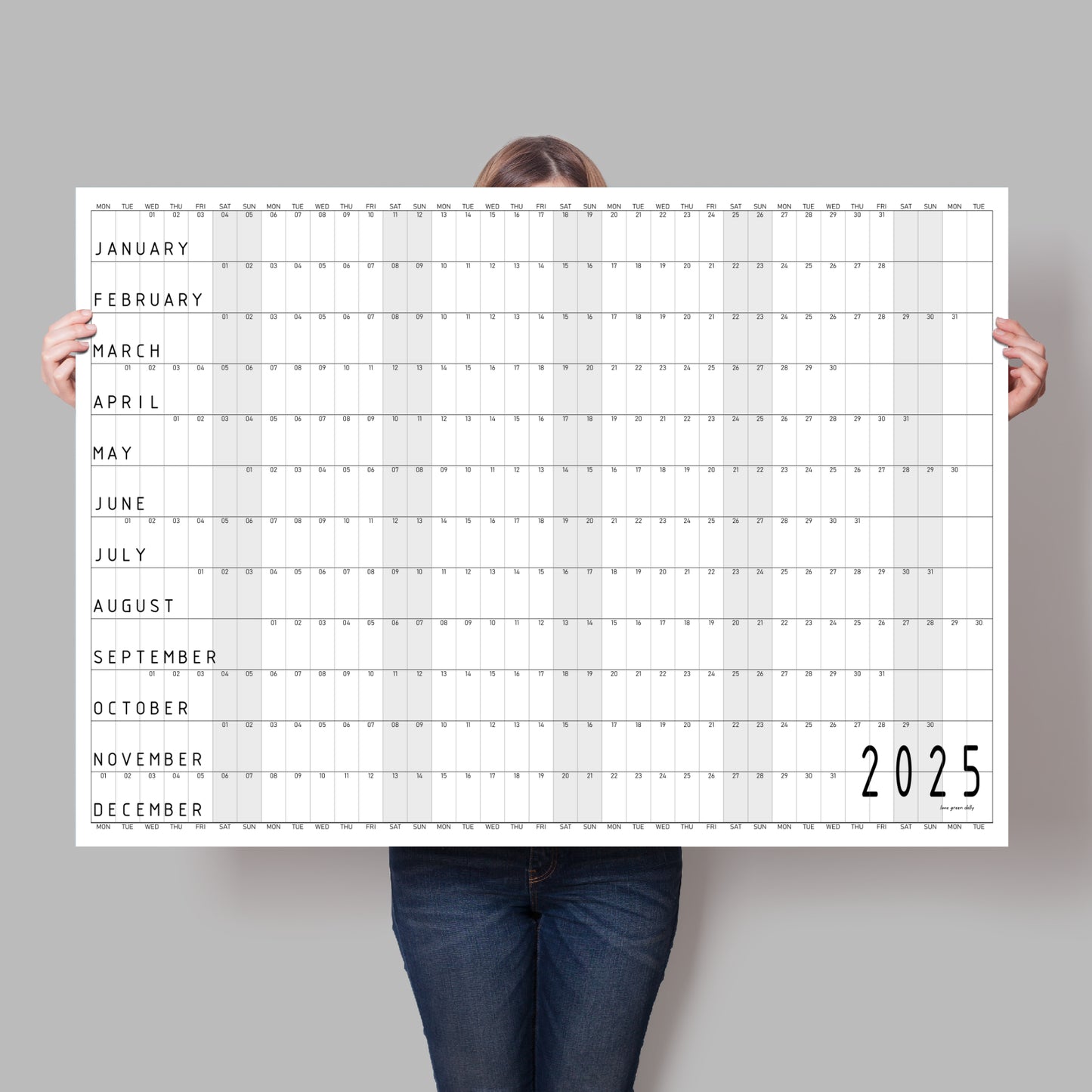 A0 Wall Planner 2025,  Robots