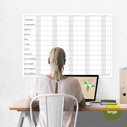 Giant Any Year Wall Planner, Blank A0/A1 Calendar