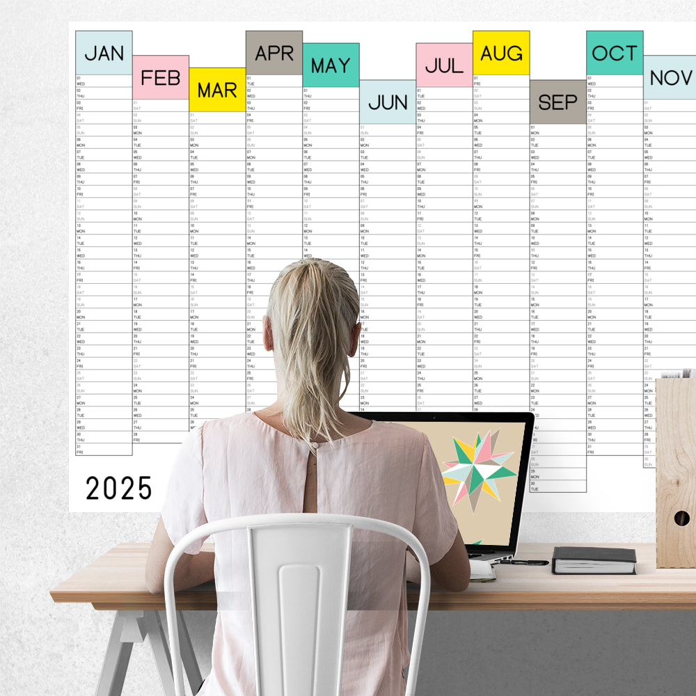 2025 Wall Planner, Candy Sticks A0