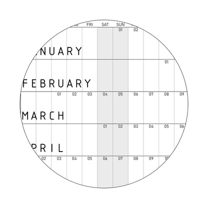 2024 Wall Planner, A0 Calendar, Robots