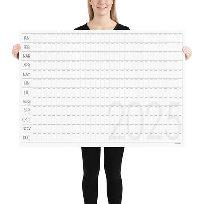 Giant Minimalist Wall Planner 2025, A0