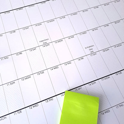 Academic Wall planner 2026 to 2027,  School Year Plan,  A0 & A1