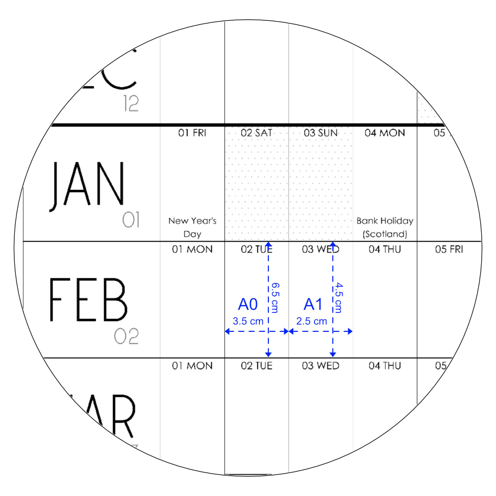 Academic Wall planner 2026 to 2027,  School Year Wall Planner,  A0 & A1