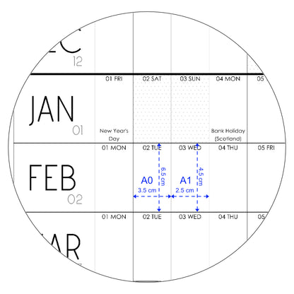 Academic Wall planner 2026 to 2027,  School Year Wall Planner,  A0 & A1
