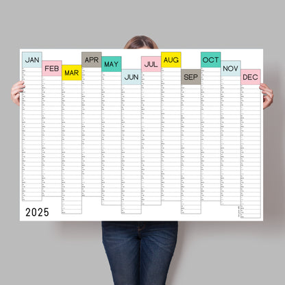 2025 Wall Planner, Candy Sticks A0