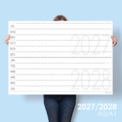 Extra Large Mid Year Planner 2027/2028 | A0 and A1