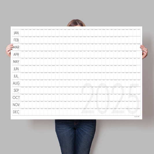 Giant Minimalist Wall Planner 2025, A0