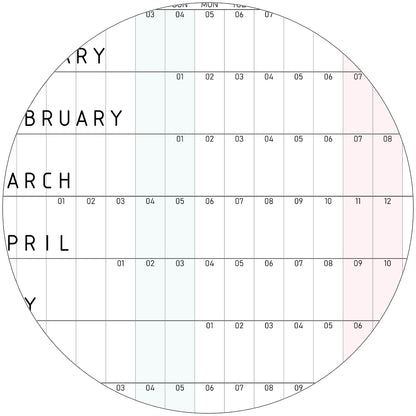 Colourful Minimalist Year Planner 2026, A0 & A1