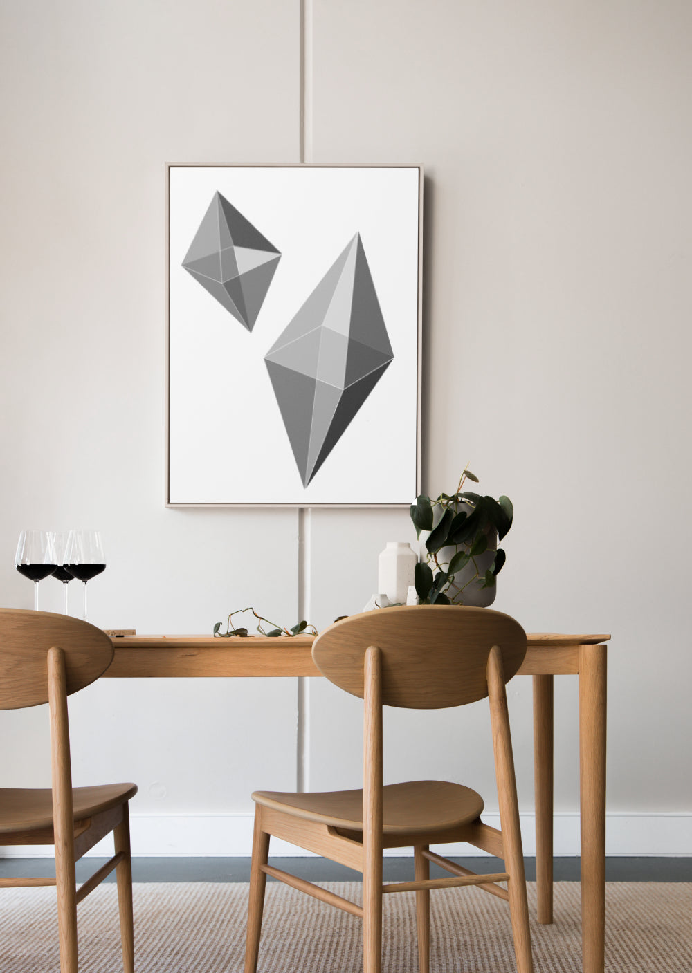 Monochrome Wall Art, Diamond