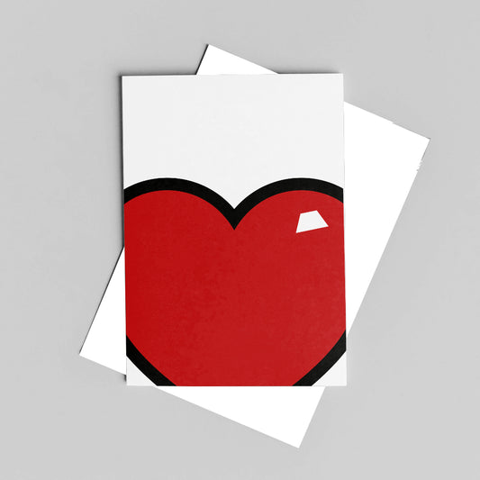 Juicy Heart Greeting Card, Red, A6