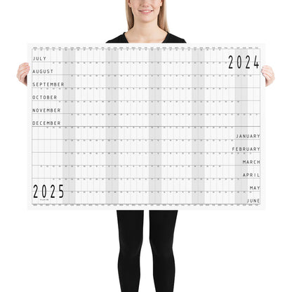 Giant Mid-Year Wall planner 2024/2025