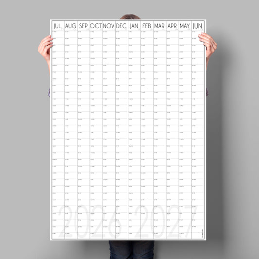 Giant Mid-year Wall Planner 2026 to 2027 | A0 & A1