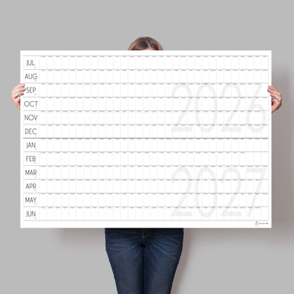 Extra Large Mid Year Planner 2026/2027, A0/A1 Paper