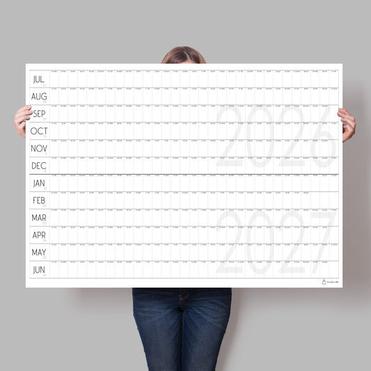 Extra Large Mid Year Planner 2026/2027, A0/A1 Paper